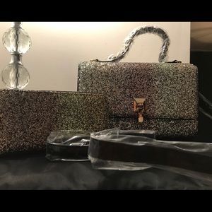Trendy Sparkly Crossbody Handbag